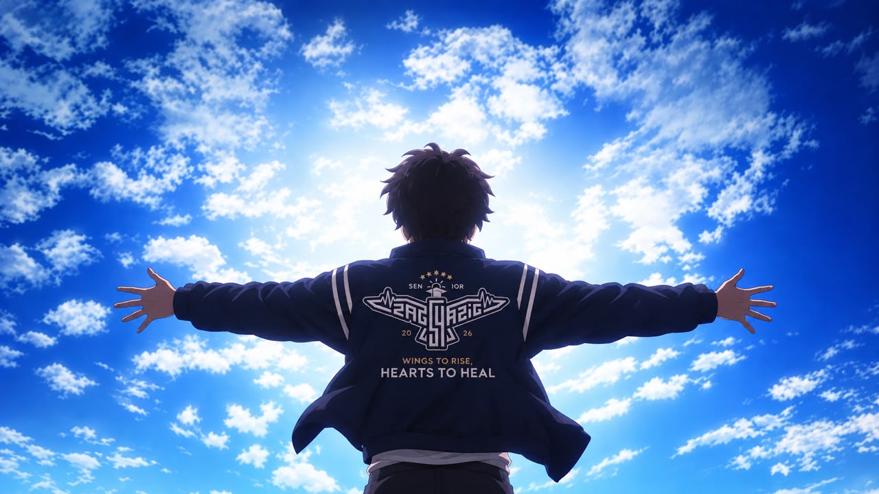 Graduation baseball jacket mockup view 3